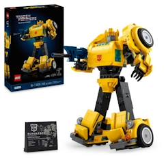 Jouet-LEGO® Icons 10338 Transformers Bumblebee - Figurine Robot pour Adultes - Véhicule