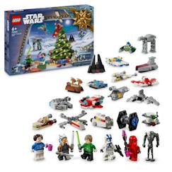 Jouet-Jeux d'imagination-LEGO® Star Wars 75395 Le Calendrier de l’Avent 2024 - Set à Construire Idée Cadeau de Noël