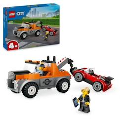 Jouet-LEGO® City 60435 La dépanneuse et la voiture de sport, jeu de construction dès 4 ans