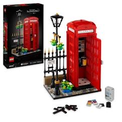 Jouet-LEGO® Ideas 21347 Cabine Téléphonique Londonienne Décoration Maison pour les Anglophiles