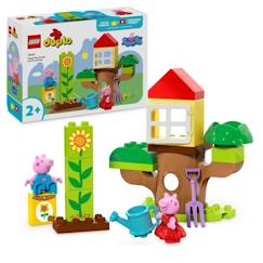 Jouet-LEGO® DUPLO® 10431 Le Jardin et la Cabane dans l’Arbre de Peppa Pig - Jouet Créatif