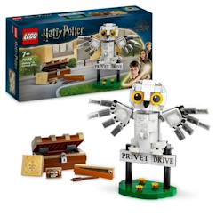 Jouet-Jeux d'imagination-LEGO Harry Potter 76425 Hedwige au 4 Privet Drive, Jouet de Construction pour Enfants