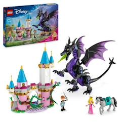 Jouet-LEGO® Disney Princess 43240 Maléfique en dragon, jouet pour les fans du dessin-animé