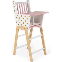 Jouet-Chaise Haute Poupées / Poupons Candy Chic (bois) - JANOD - Dès 3 Ans - Design France