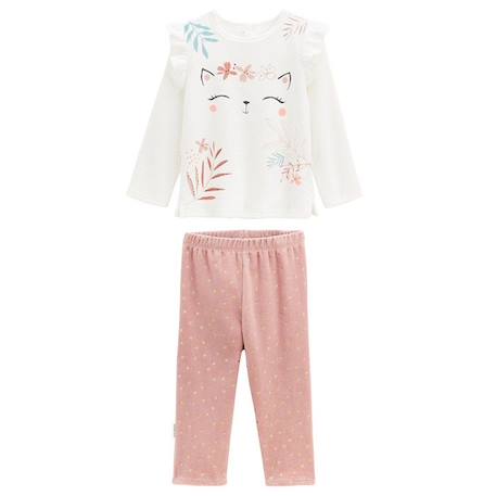 Bébé-Pyjama bébé 2 pièces en velours Rosa