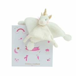 Jouet-Doudou - DOUDOU ET COMPAGNIE - Licorne or 22 cm - Enfant - Fille - Blanc