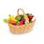 Janod - Panier de 24 fruits et légumes - JURATOYS BEIGE 1 - vertbaudet enfant 