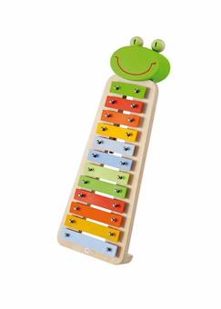 Jouet-Instrument de musique - Xylophone grenouille en métal - SEVI - 82539 - 4 partitions incluses