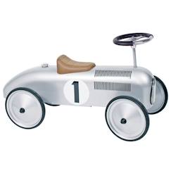 Jouet-Porteur voiture - GOKI - Numéro 1 - Métal et plastique - Argent - Mixte - A partir de 1 an