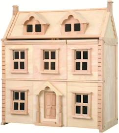 Jouet-Maison victorienne - PLAN TOYS - PT7124 - JOUET EN BOIS - 3 étages - Fenêtres coulissantes