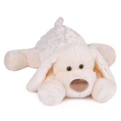 Jouet-Peluche Chien Cookie - Histoire d'Ours - 50 cm - Blanc - Jouet en peluche