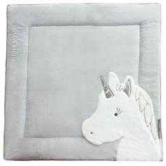 Jouet-Doudou et Compagnie - Tapidou Licorne gris et argent