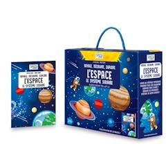 Jouet-Puzzle - Sassi Junior - L'Espace - 205 pièces - Livre 32 pages - Écologique