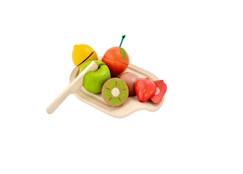 Jouet-Assortiment de fruits en bois - PLAN TOYS - 18,5 x 7,5 x 19 cm - Mixte - A partir de 18 mois