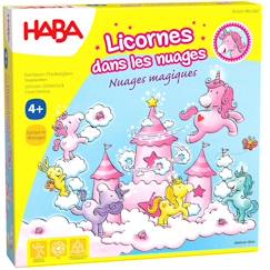 Jouet-Haba -Jeu Licornes dans les nuages – Nuages magiques - multicolore