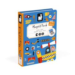 Jouet-Jeux d'imagination-JANOD - Magnéti'book Bolides - Jeu magnétique éducatif - Dès 3 Ans