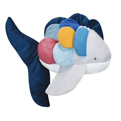 Jouet-Histoire d'Ours - Peluche Poisson arc-en-ciel XXL - DOUDOU ET COMPAGNIE