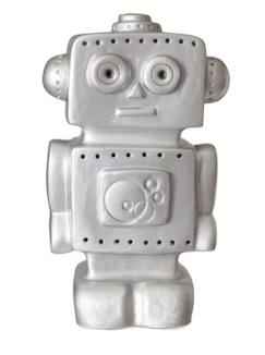 -Lampe robot argent - EGMONT - Pour bébé à partir de 3 ans - 38x6x29cm - Piles