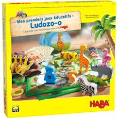 Jouet-Jeux Éducatifs sur les Animaux de la Jungle - HABA - Ludozo-o - 10 Jeux - Enfant 3 ans et +