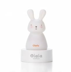 -Veilleuse lapin «Charly» de Olala® - Veilleuse enfant rechargeable Induction lumière douce et rassurante