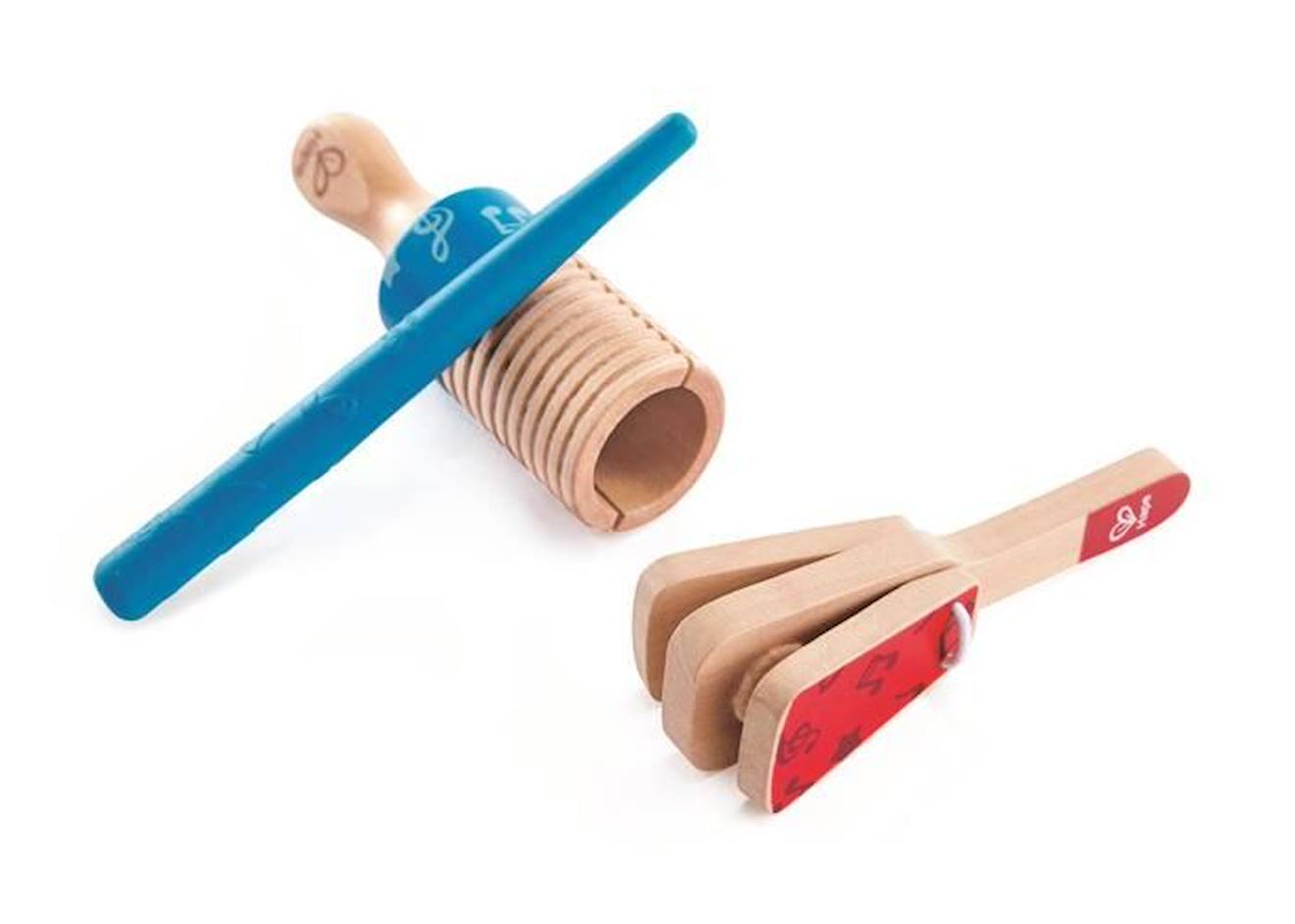 Jouet En Bois - Hape - Duo De Percussion - Jeux Premier Âge - Jeux D'éveil - Jouets Musicaux Bleu