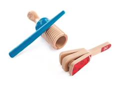 Jouet-Jouet en bois - HAPE - Duo de percussion - Jeux premier âge - Jeux d'éveil - Jouets musicaux