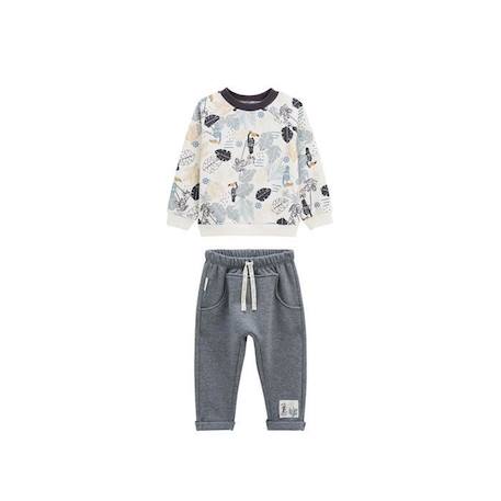 Bébé-Ensemble bébé en molleton sweat-shirt et pantalon Touctouc