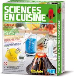 Jouet-Kit d'expériences scientifiques - 4M - Sciences en cuisine - 6 expériences - Intérieur - Noir