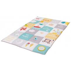 Jouet-Tapis d'activités - TAF TOYS - Grand tapis d'activités I Love 150 x 100 cm - Gris - Bébé - Mixte