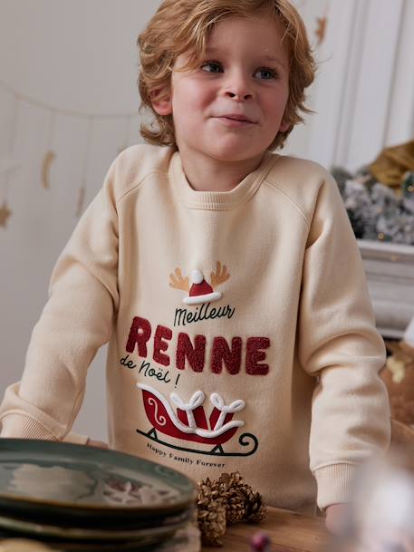 Fille-Sweat enfant "meilleur renne de Noël" capsule famille