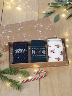 -Coffret de 3 paires de chaussettes Noël garçon