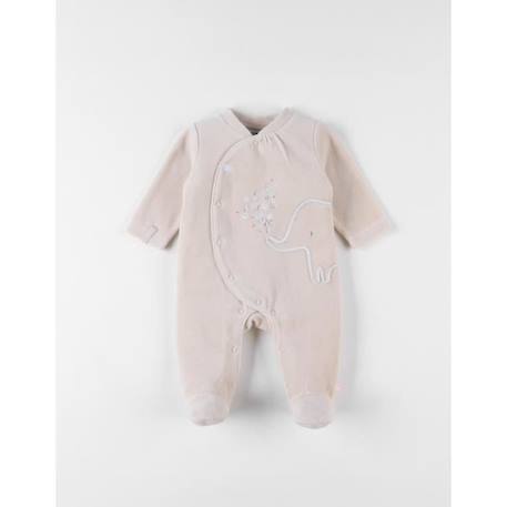 Bébé-Pyjama en velours côtelé, imprimé éléphant