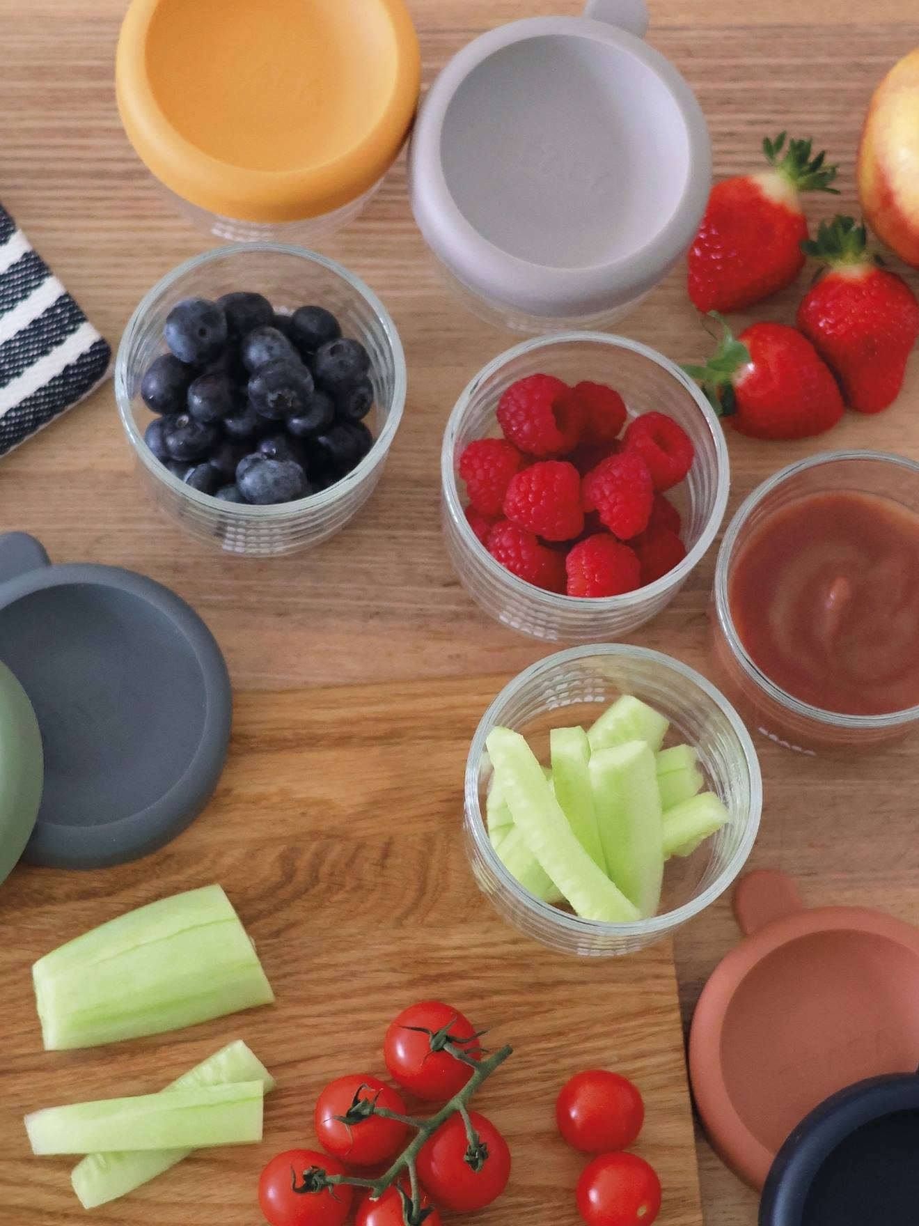 Coffret 6 portions verre multicolore