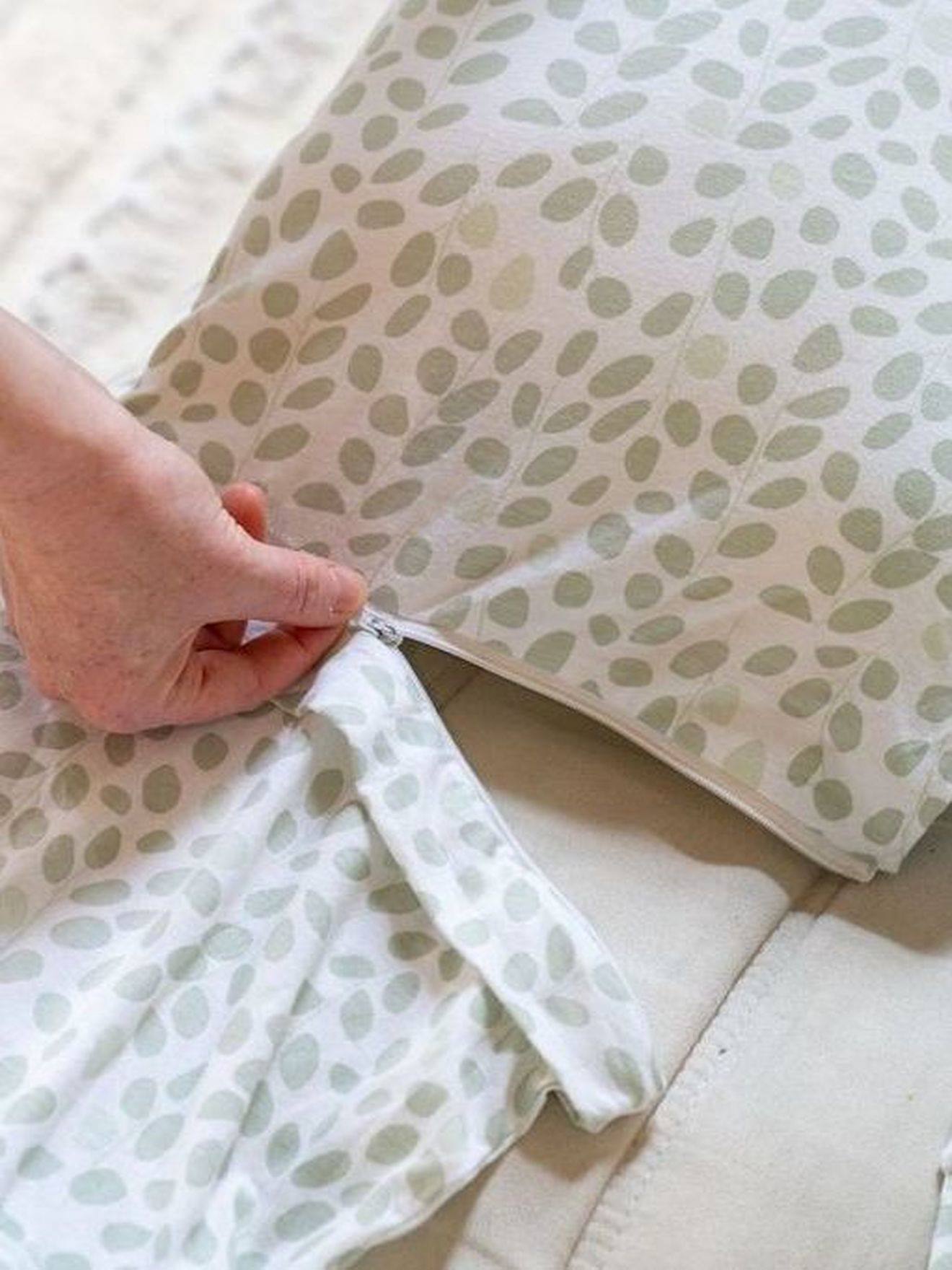 Coussin de grossesse et d'allaitement B.LOVE XXL Oeko-Tex vert (Doomoo) - Image 1