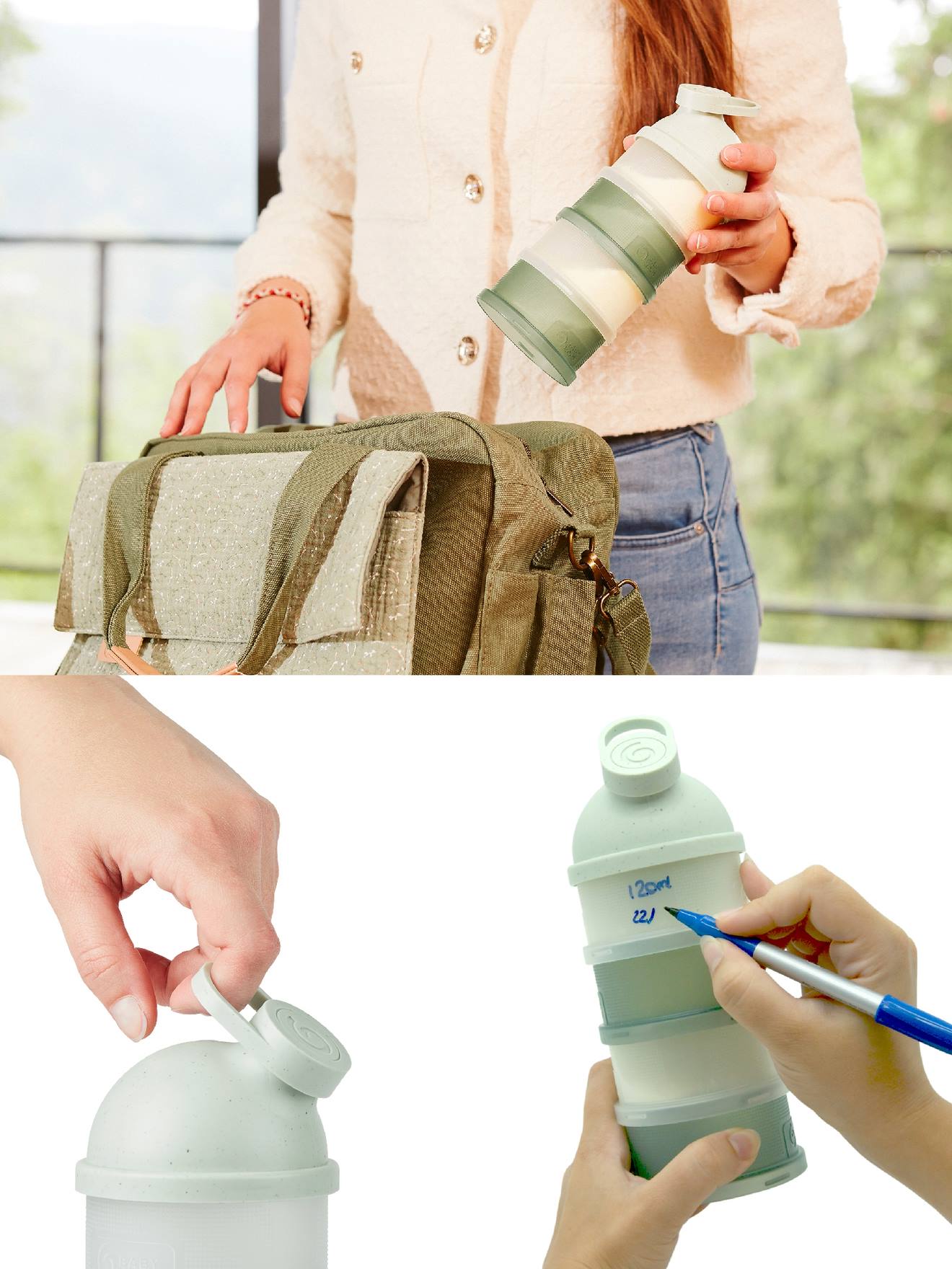 Babydose ergonomique vert (Babymoov) - Image 2