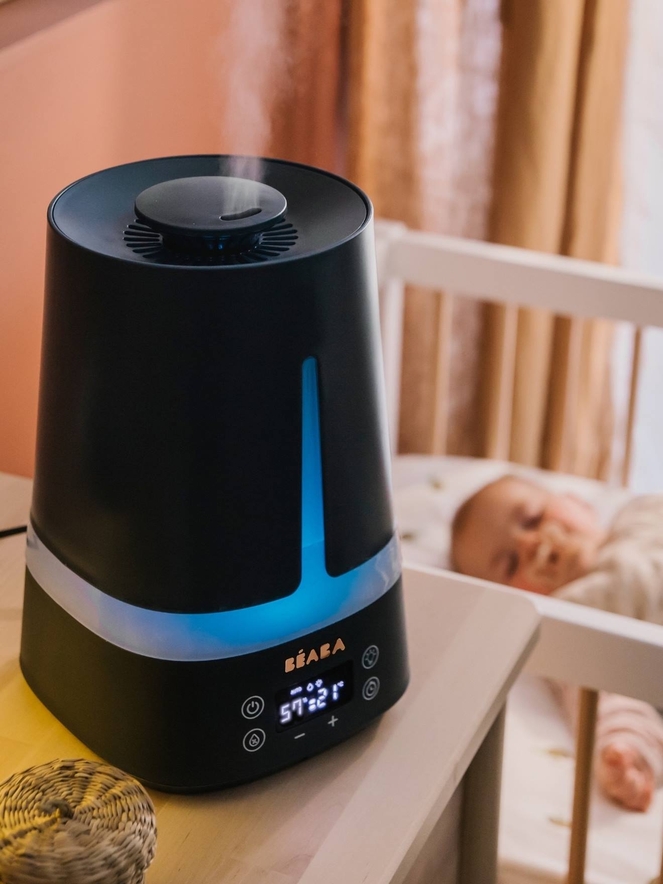 Humidificateur D'air En Forme De Pavillon - Silencieux, Avec Veilleuse, Idéal Pour Chambre, Bureau Ou Voyage