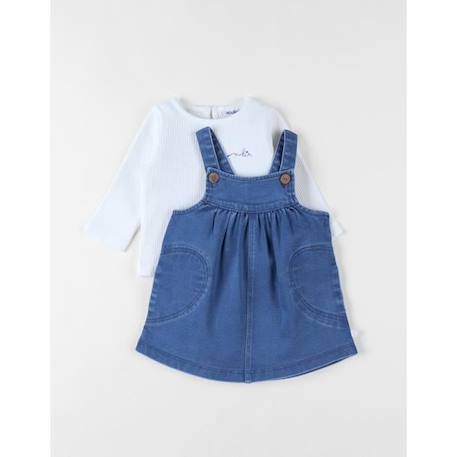 Bébé-T-shirt, sous-pull-Set salopette + t-shirt