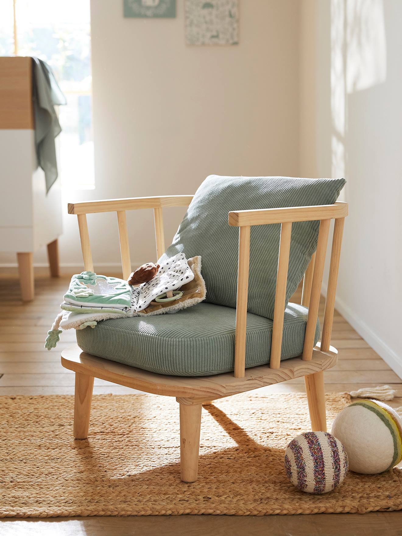 Fauteuil Rétro vert