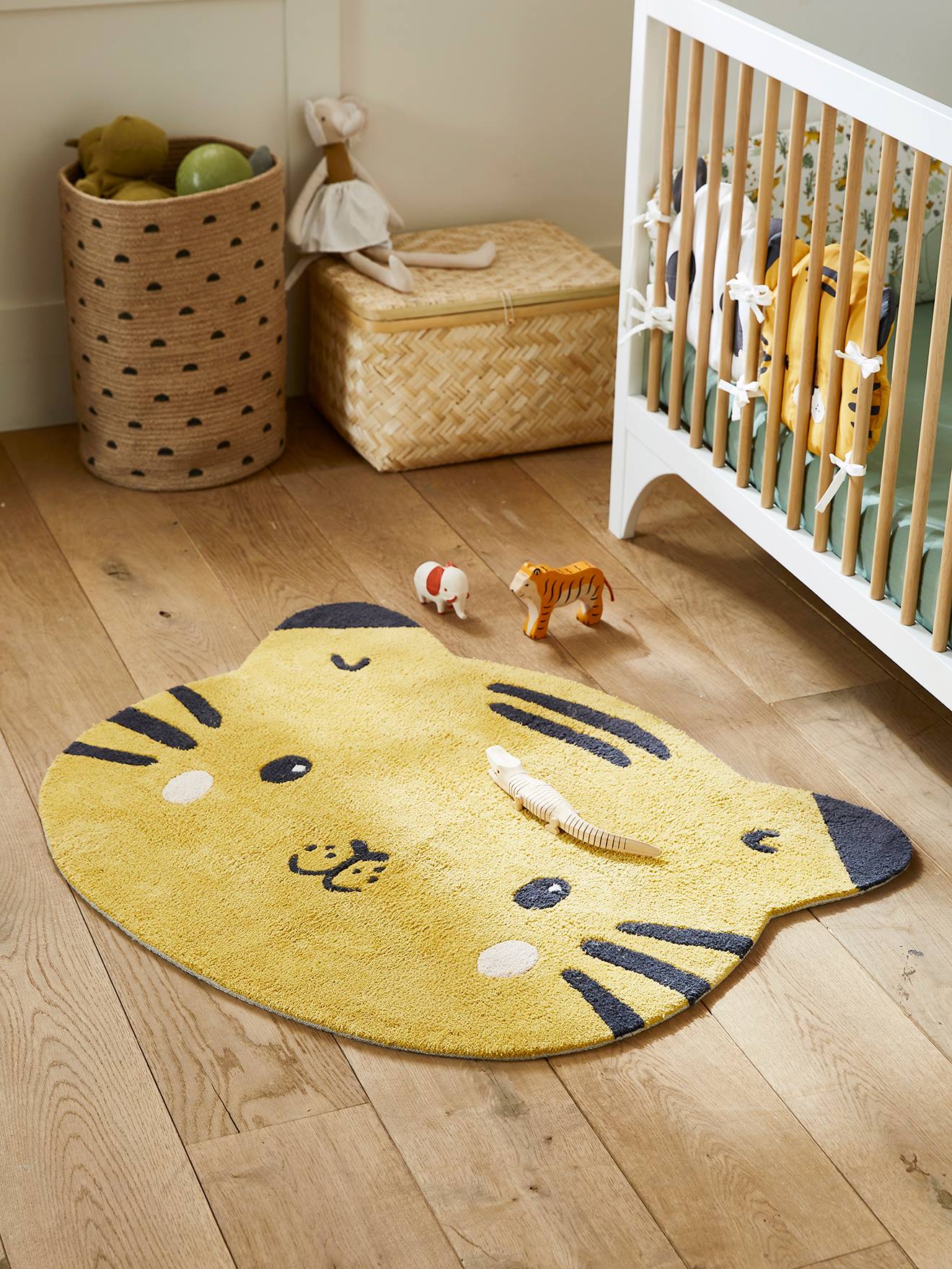 Tapis Tigre Hanoï ocre