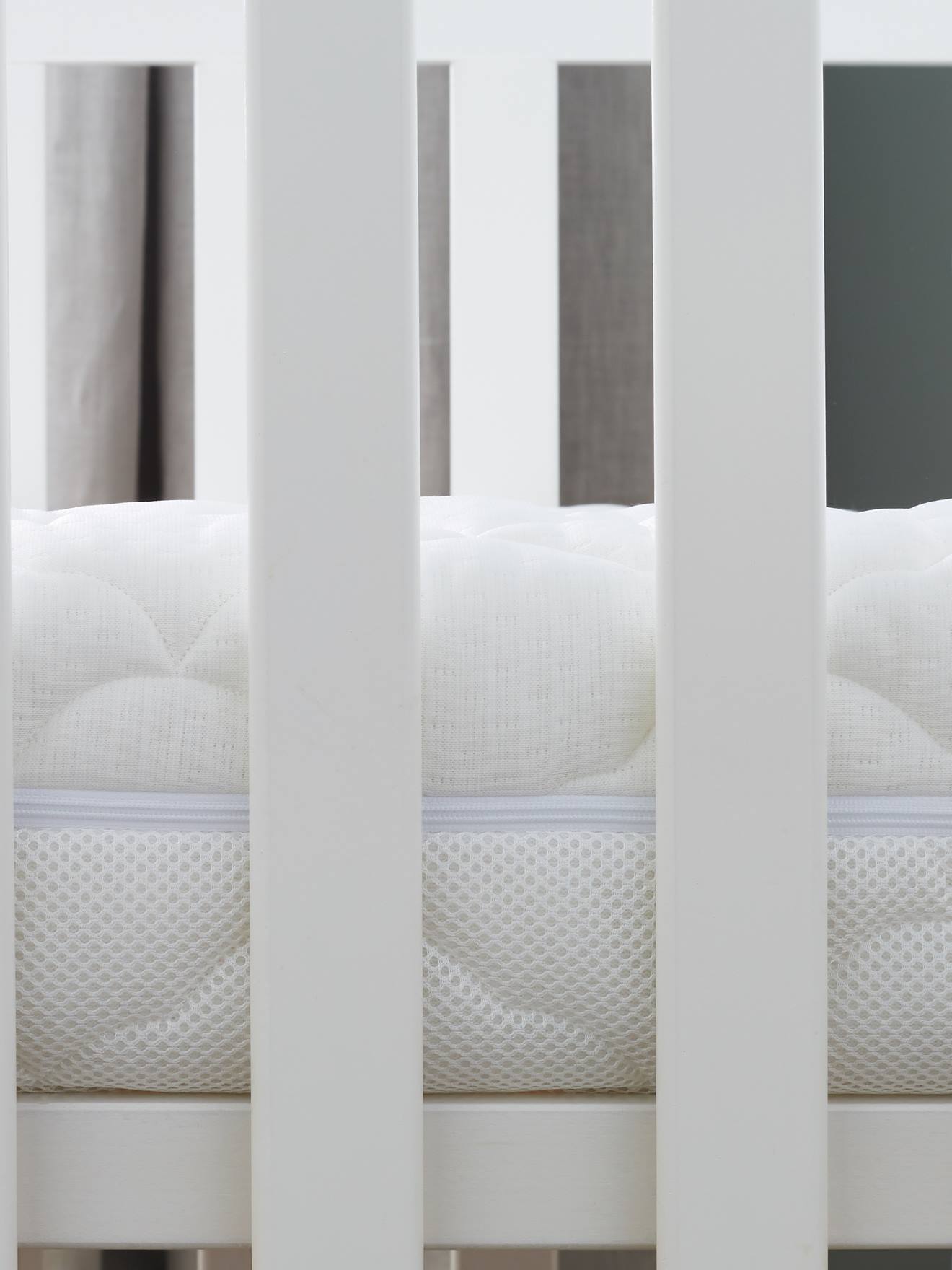 Matelas bébé Parfait déhoussable blanc (P'Tit Lit) - Image 1