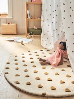 Linge de maison et décoration-Décoration-Tapis rond Coeur
