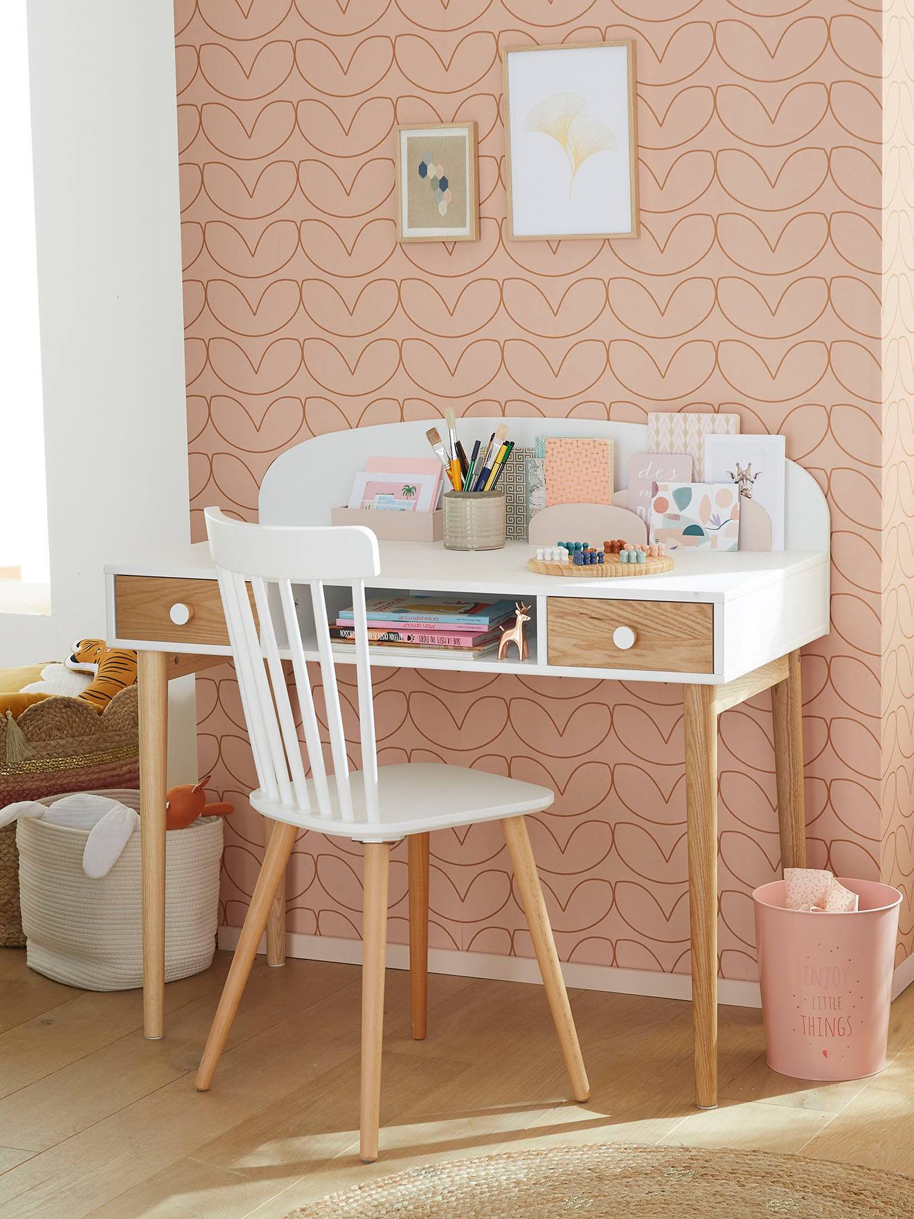 Bureau enfant CONFETTI blanc