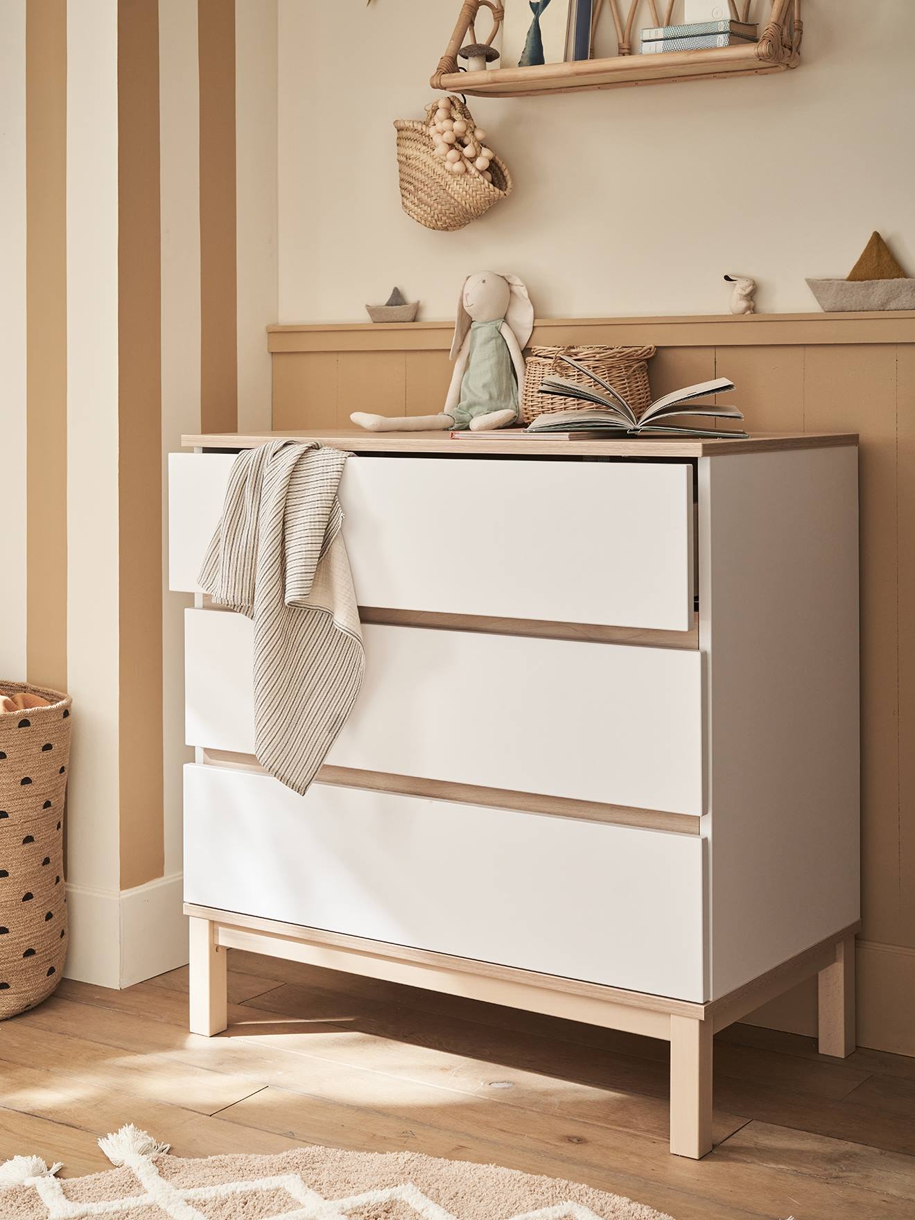 Commode à langer LIGNE COMETE blanc