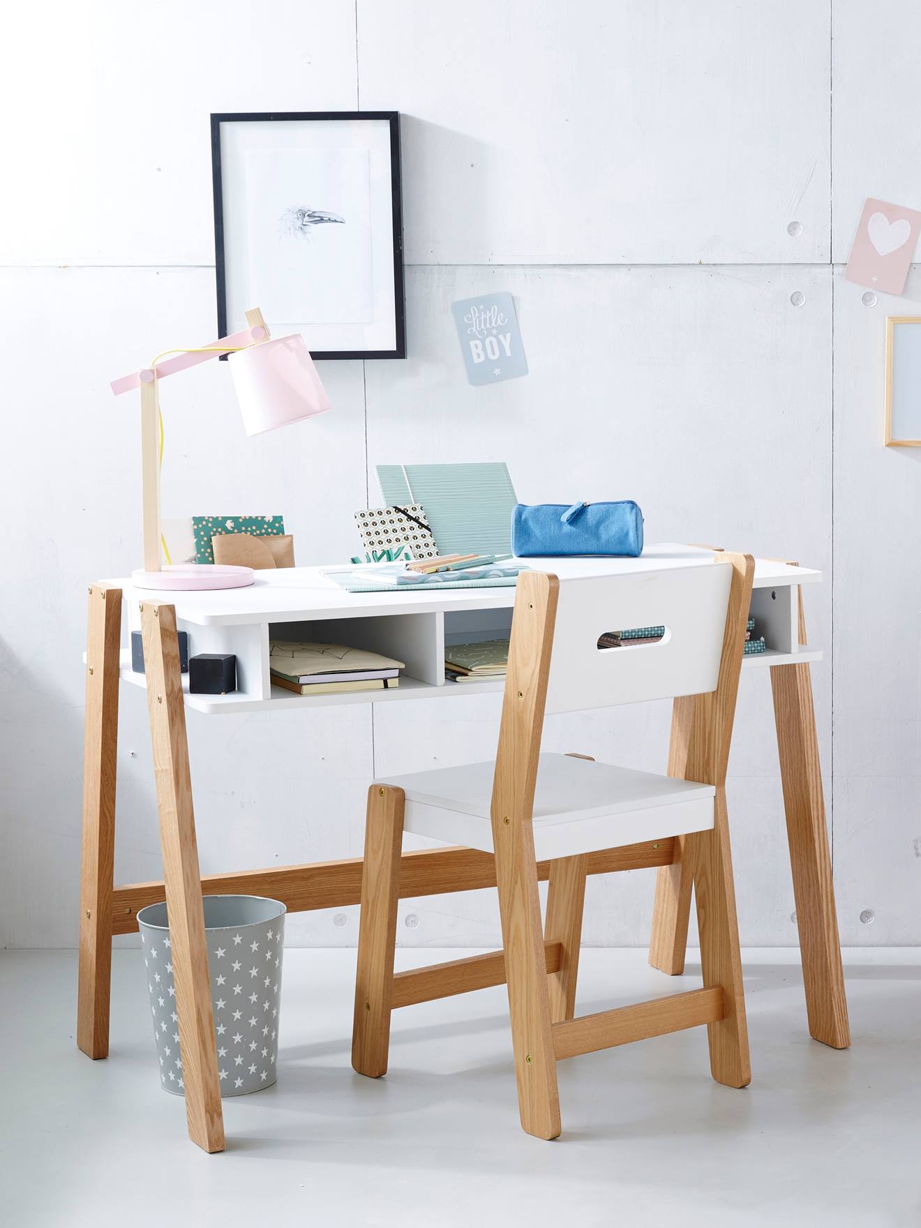 Bureau enfant LIGNE ARCHITEKT blanc/bois