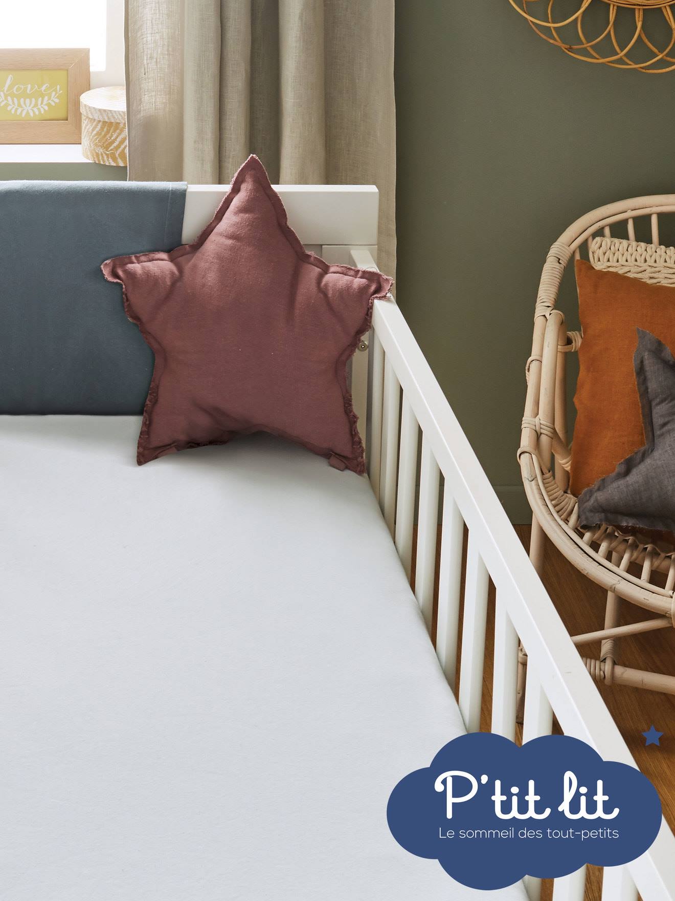 Drap magique 2 en 1 : drap-housse / alèse P'TIT LIT blanc (P'Tit Lit) - Image 1