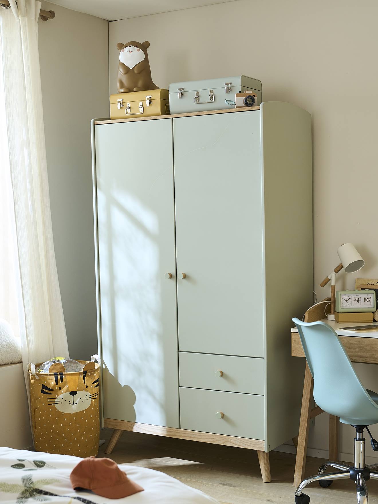 Armoire 2 portes CONFETTI vert