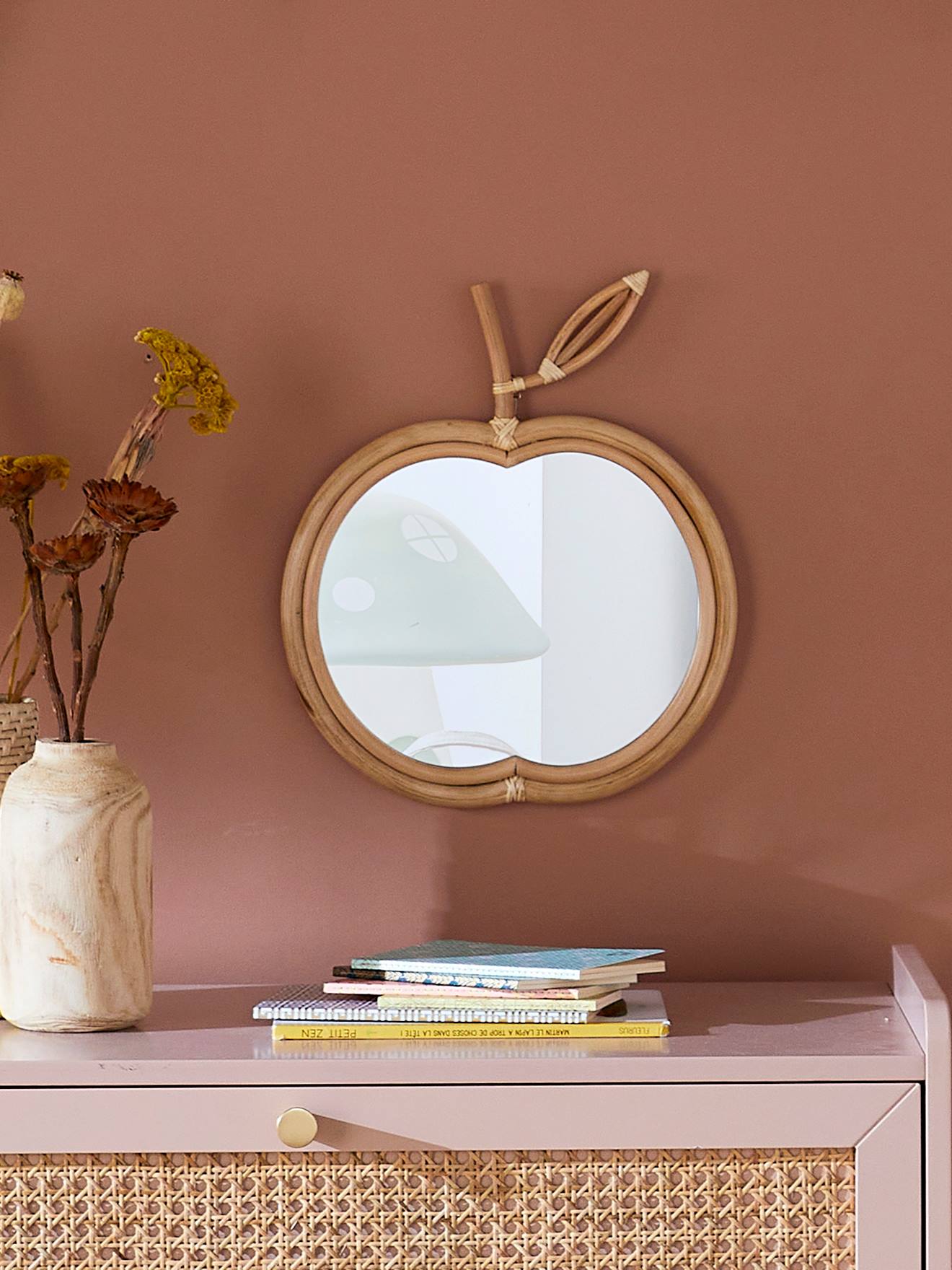 Miroir rotin Pomme rotin