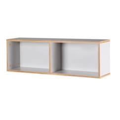 Chambre et rangement-Étagère Murale Enfant Caro - ROBA - 90 cm - Gris Clair - Chêne Doré