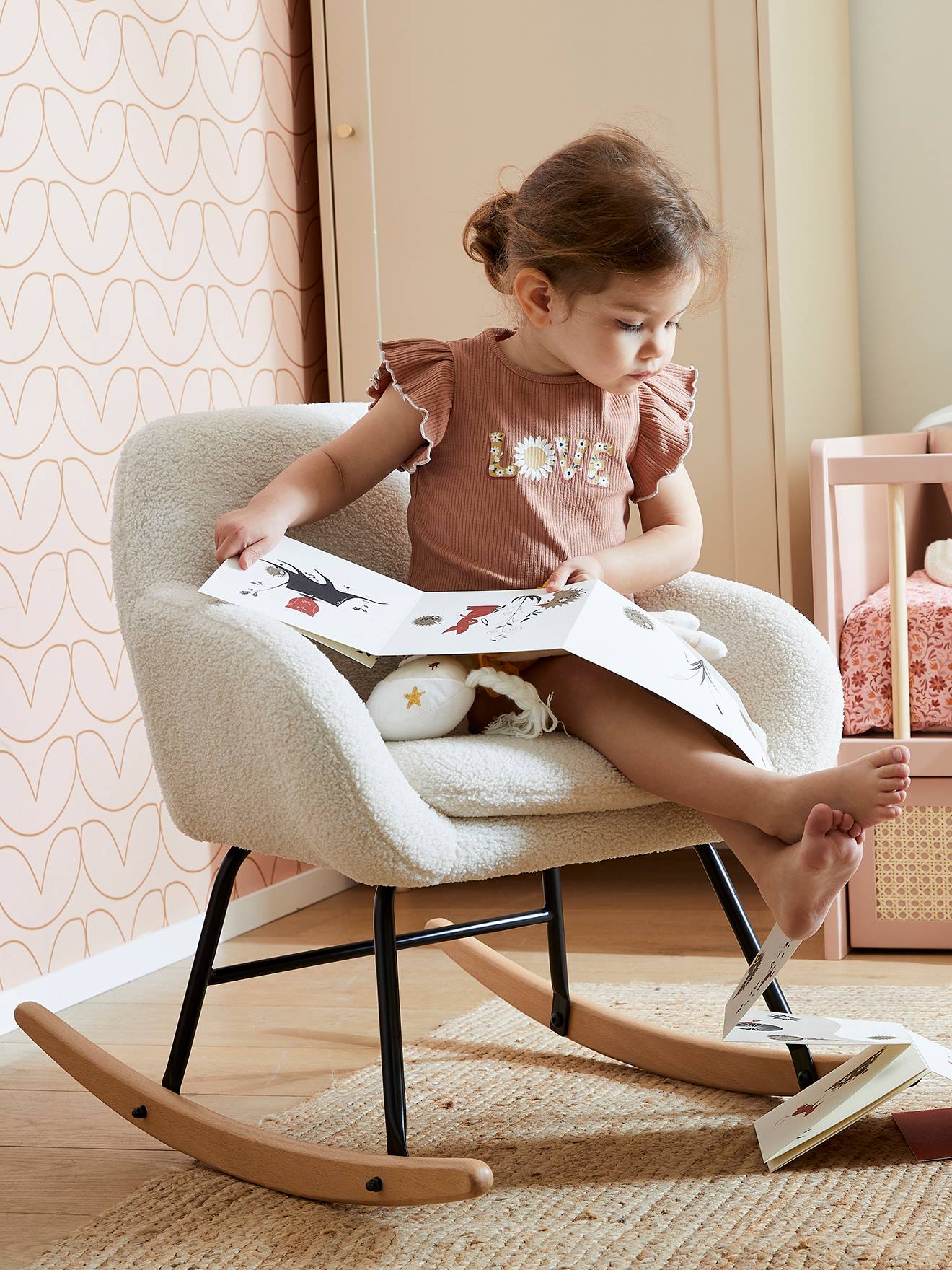 Fauteuil à bascule enfant écru (Vertbaudet) - Image 2