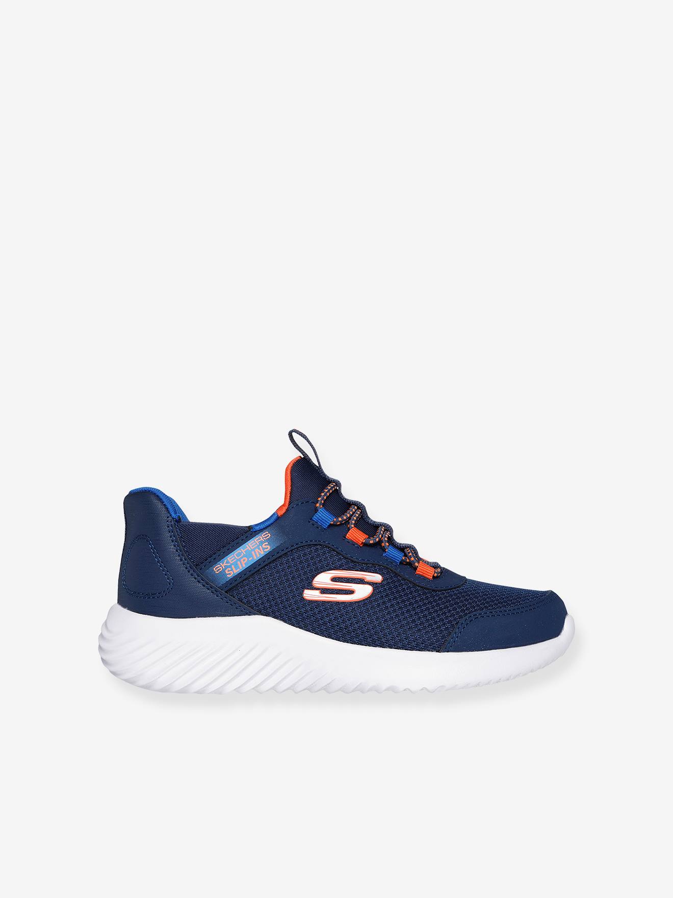 Baskets Slip-ins enfant 403822L Bounder - Brisk - Burst SKECHERS marine